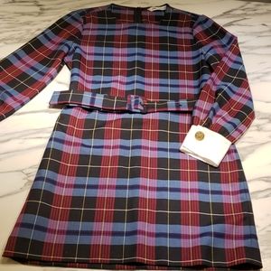 Zara chic checkered dress